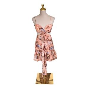 ✨ Zimmermann Coco Bow Front Mini Dress – Floral – NWOT ✨